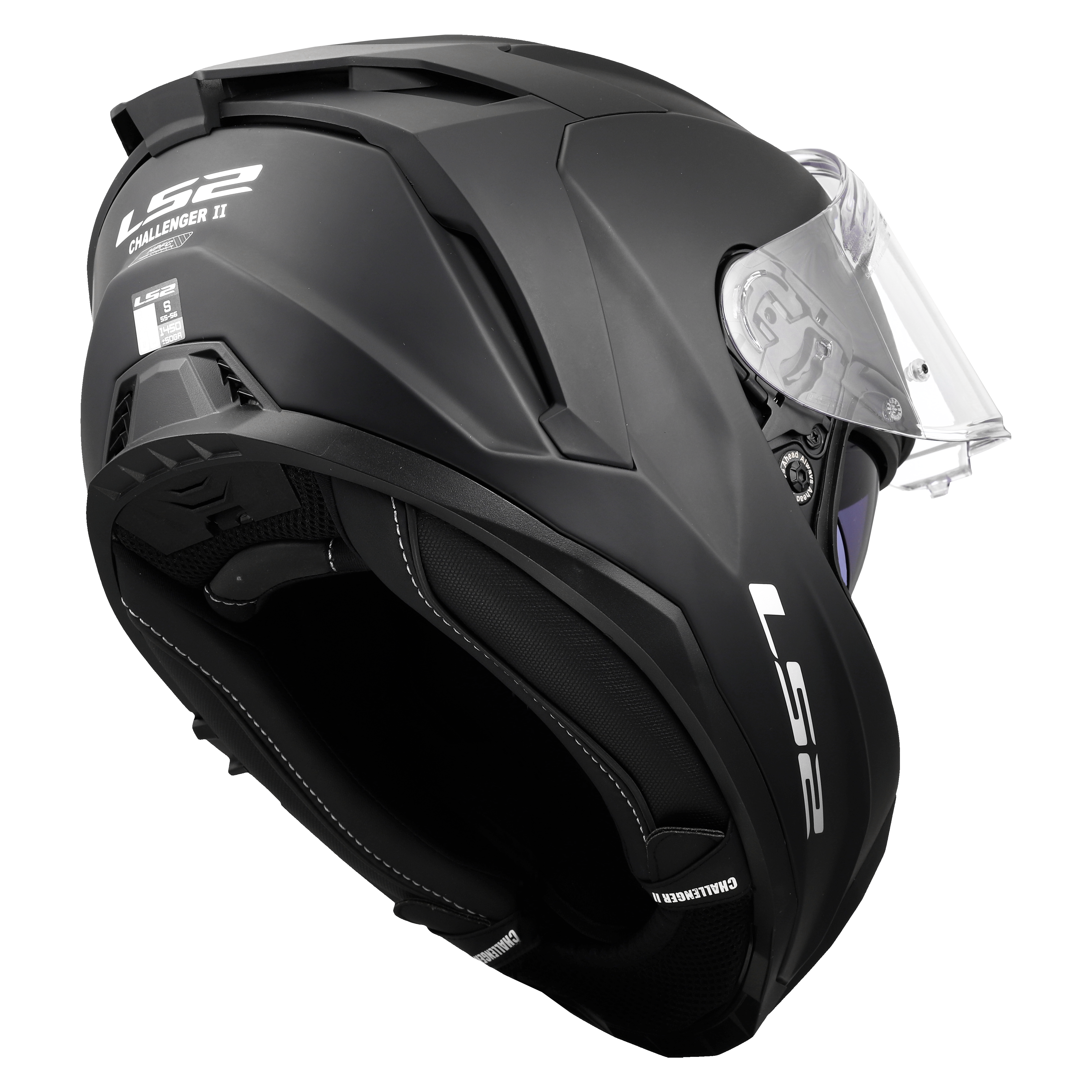 LS2 FF817 CHALLENGER II SOLID MATT BLACK 168170011 (13)